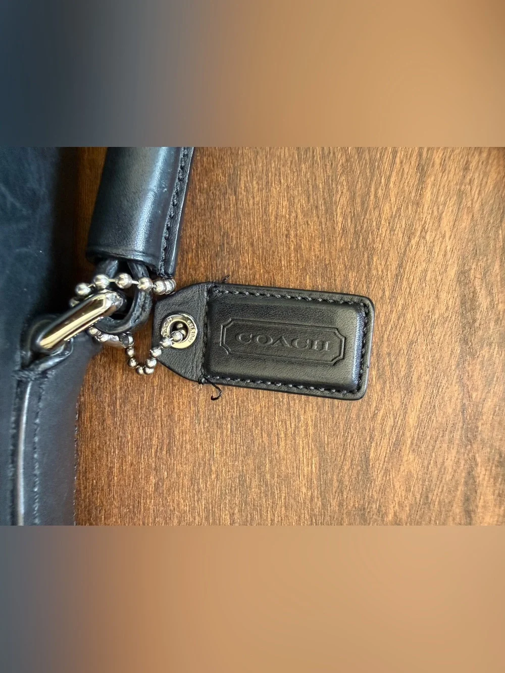 Coach Vintage Y2K Black Leather Thompson Briefcase Messenger Bag - Style F70096
